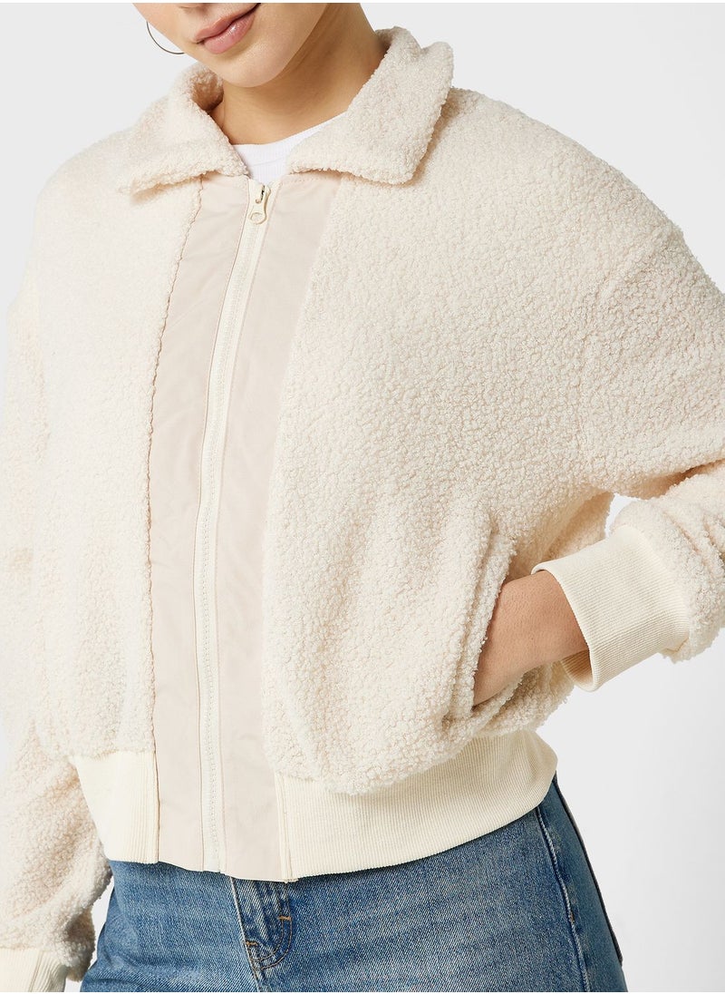 Ginger - Shearling Zipper Jacket - Image 1