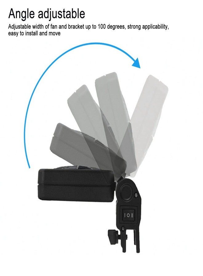 Zerodis Aquarium Cooling Fan, Adjustable Wind Speed Mini Fish Cooling Fan US Plug 100‑240V, Power Saving Mute Cooling Fan Small Crab Shape Fan Aquarium Chiller Fan(1 Fan) - Image 4