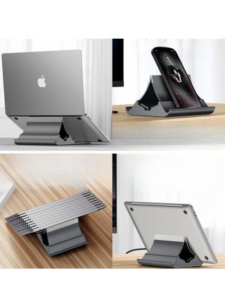 4in 1 Vertical Laptop Stand, Auto-Resize Gravity Locking Holder Dock Desk Organizers and Storage Compatible with MacBook Pro, iPad, Dell, Samsung (Up to 17''), Ergonomic Laptop Stand - pzsku/ZAEB746DB9ED61FD52AB3Z/45/_/1713514784/d2cafa36-1bca-46a2-9a44-703e5113d8f3