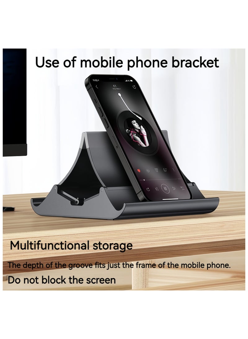 4in 1 Vertical Laptop Stand, Auto-Resize Gravity Locking Holder Dock Desk Organizers and Storage Compatible with MacBook Pro, iPad, Dell, Samsung (Up to 17''), Ergonomic Laptop Stand