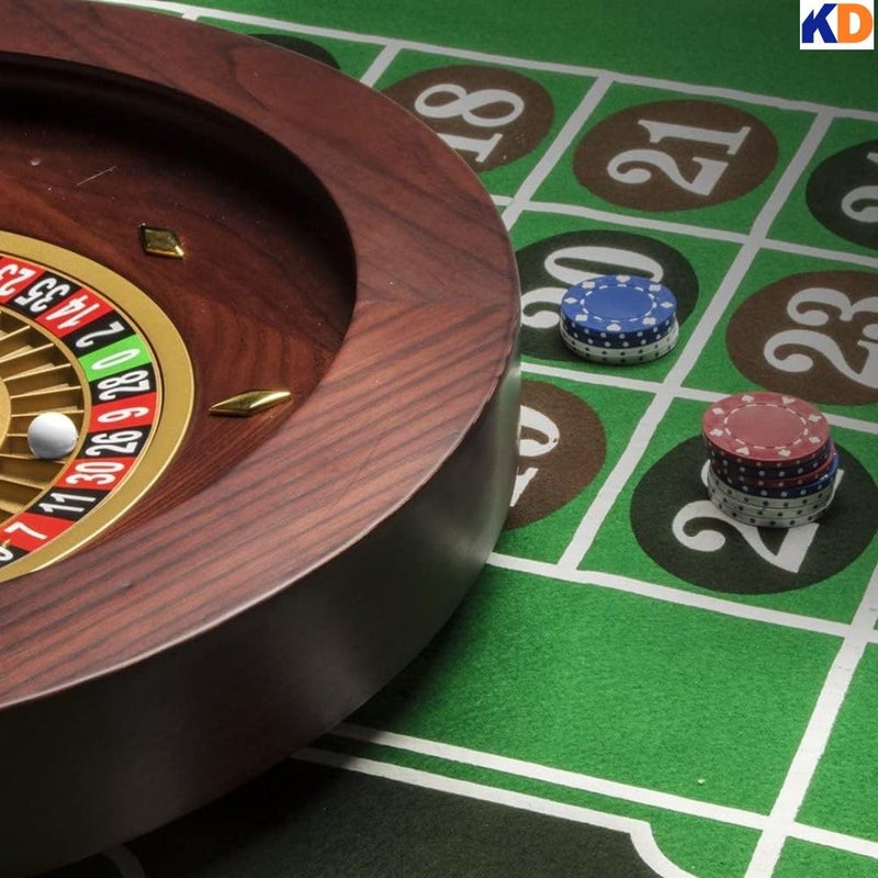 KNK حصيرة الروليت في الكازينو: قماش غير منسوج ممتاز 36x72، قابلة للطي وخفيفة الوزن للعب في المنزل! - Image 5