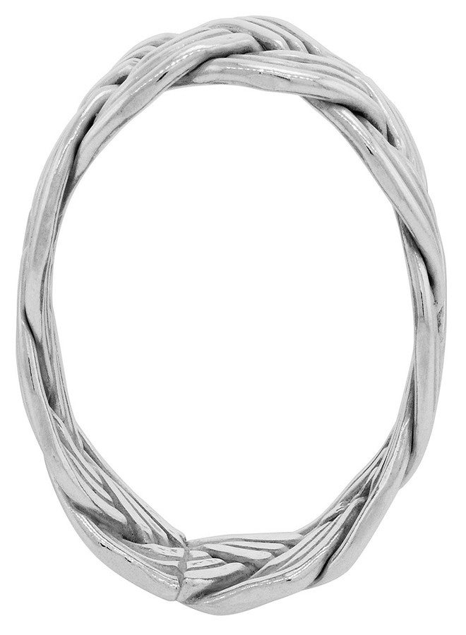 سابرينا سيلفر خاتم مصنوع يدويًا من الفضة الإسترلينية المضفرة، عرضه 3/8 بوصة، مقاس 10 - Image 2