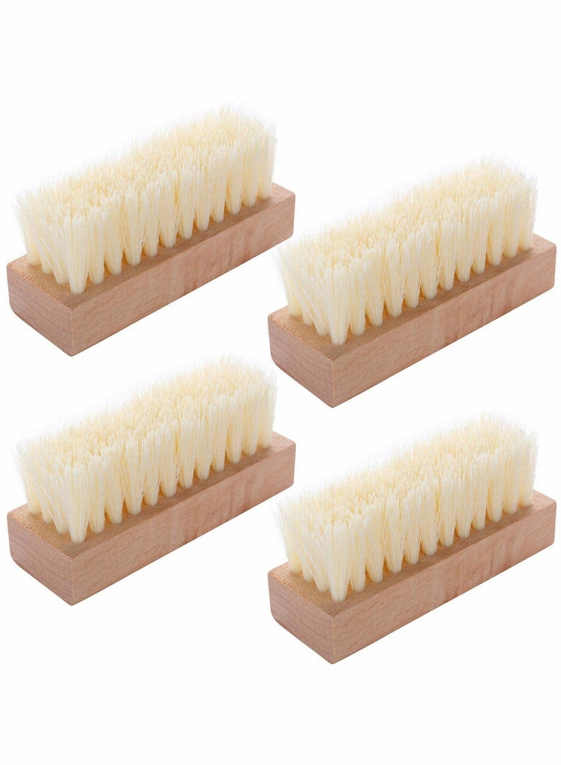 Generic 4 PCS Wooden Nail Scrub Brushes - Non-Slip Handheld Tools for Effortless Fingernail & Toenail Cleaning, Perfect for Home & Salon Use - Image 1