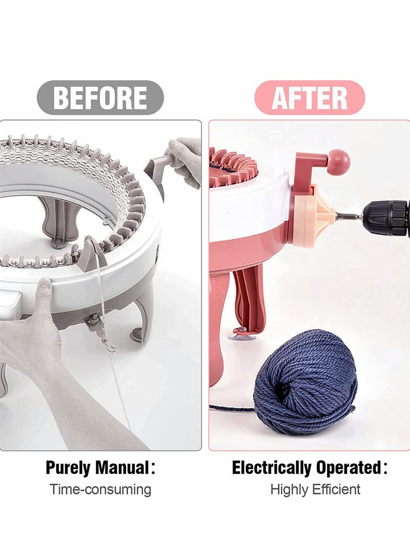 Drill-powered Knitting Machine Adapter | Create with Ease | Hands-Free Knitting Assistant - Image 4
