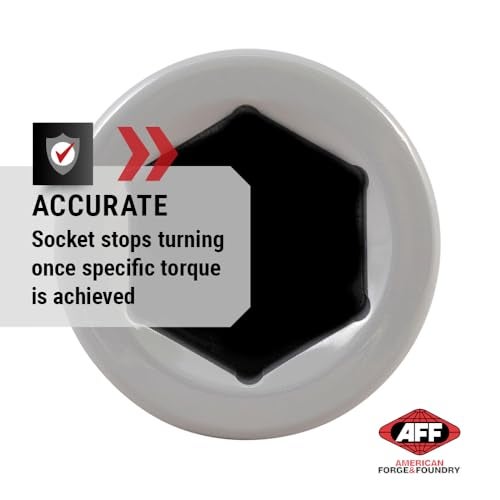 AFF Torque Limiting Extension Socket 1" Drive -33 mm 1 5/6" 550 ft/lbs - Gray - 40405 - Image 2