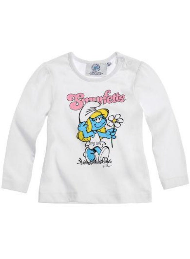 THE SMURFS Baby Long Sleeves Cotton T-Shirt100%cotton - Image 1