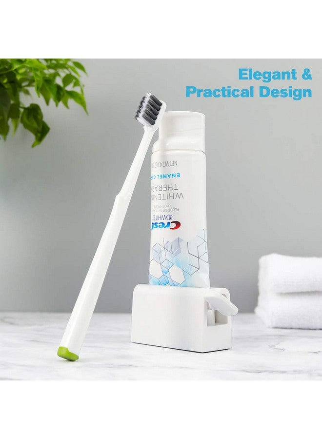 BEZOX Minimalist Toothpaste Tube Squeezers(Set Of 2), Toothpaste Roller Squeeze Tool, Eco-Friendly Toothpaste Holder Dispenser - White - Image 3