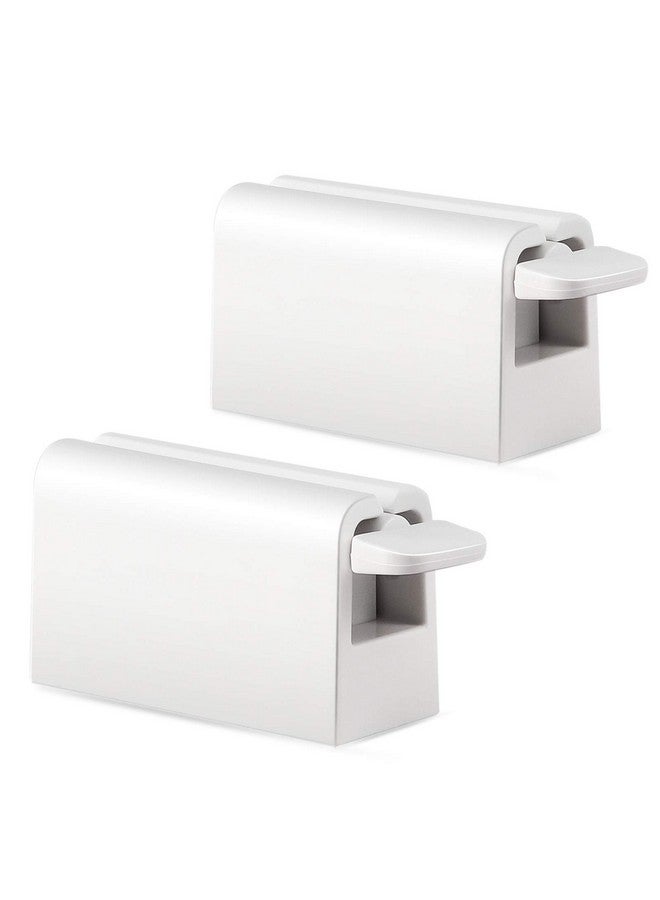 BEZOX Minimalist Toothpaste Tube Squeezers(Set Of 2), Toothpaste Roller Squeeze Tool, Eco-Friendly Toothpaste Holder Dispenser - White - Image 1
