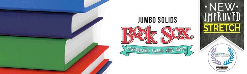 Book Sox Stretchable Book Cover H2O Fits Most Hardcover Textbooks up to 9x11 Adhesive-Free Nylon Fabric School Book Protector. Easy to Put On Washable & Reusable Jacket - Image 3