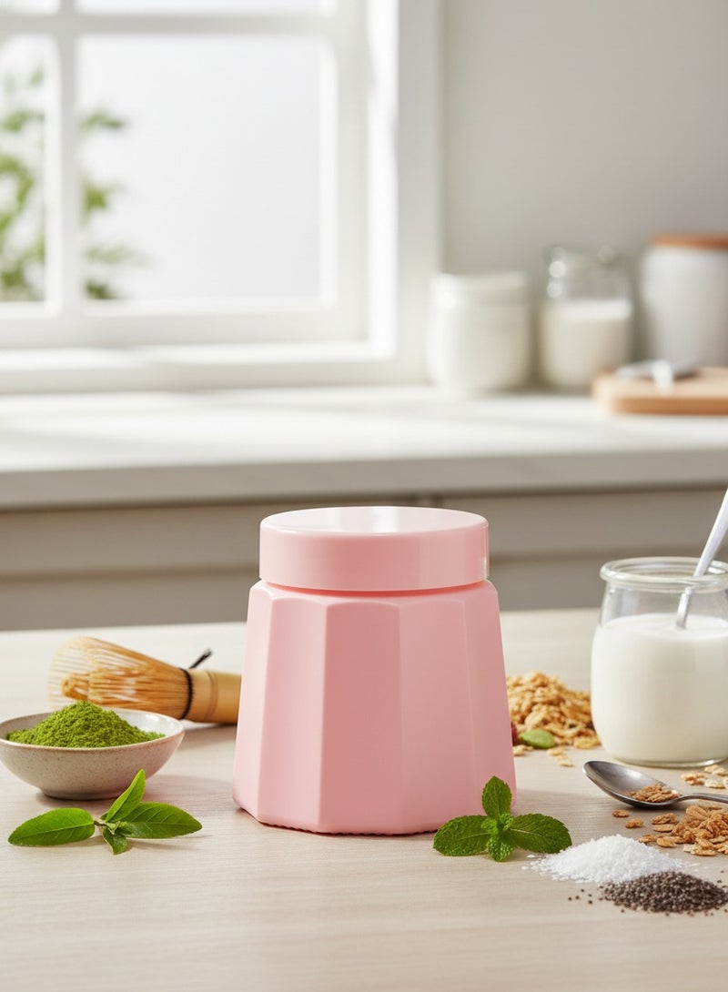 CROCO JAR Premium Color Coated & Printed Design 300 ML JUBILEE OPK PINK JAR -2 PCS - Image 2