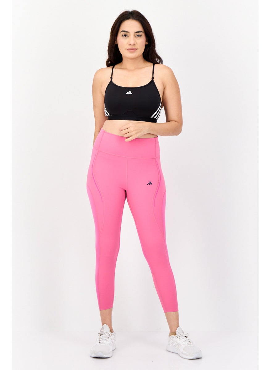 Adidas Women Sportswear Fit Training Leggings, Pink  - Image 2