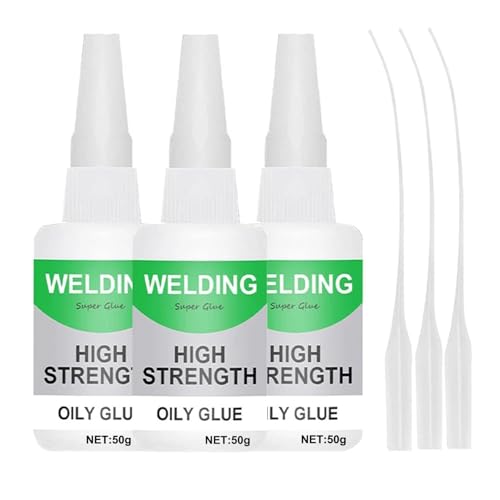SupLee 2/3PCS Welding High Strength Oily Glue 150 Gram (Pack of 3) - Universal Superglue,Mighty Instant Glue for Resin Ceramic Metal Glass - Image 1