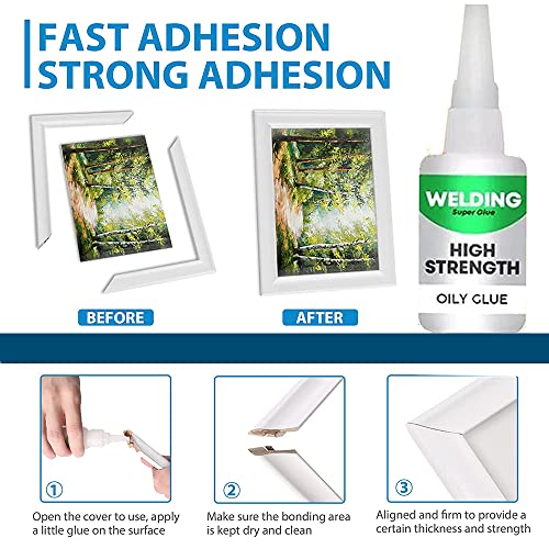 SupLee 2/3PCS Welding High Strength Oily Glue 150 Gram (Pack of 3) - Universal Superglue,Mighty Instant Glue for Resin Ceramic Metal Glass - Image 4
