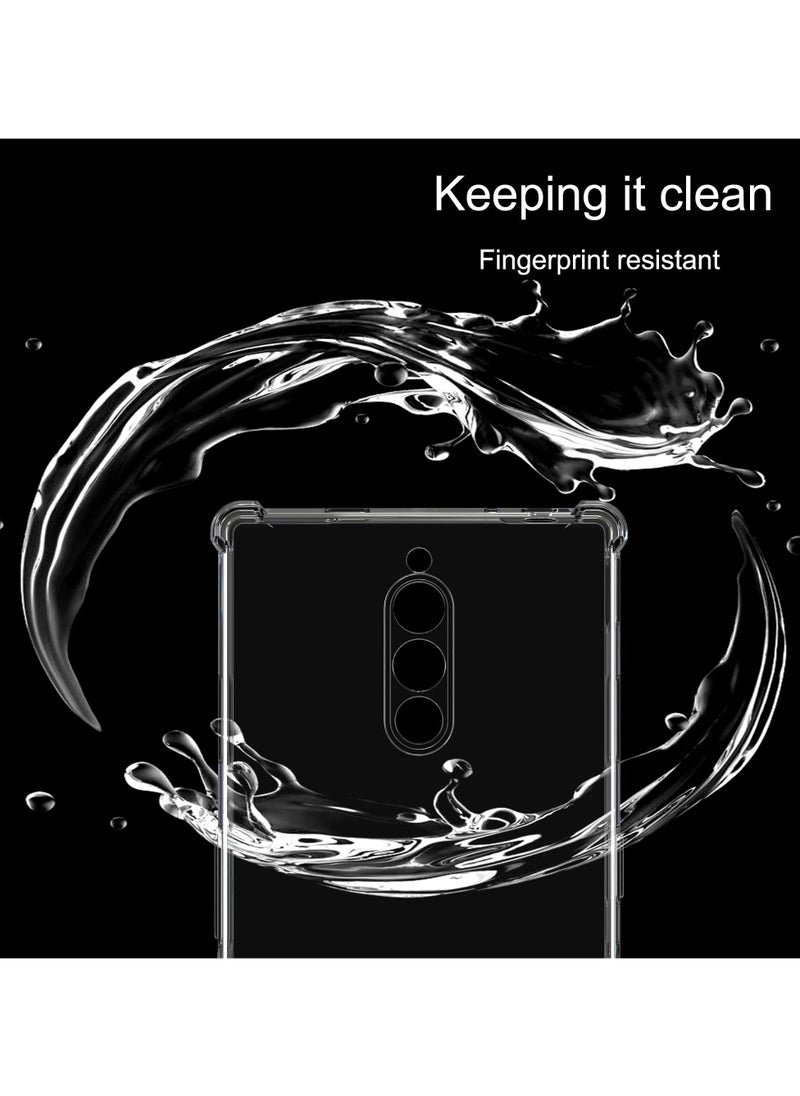 Generic - Red Magic 8S Pro Pro+ Case and Screen Protector, Clear Cover for Nubia Redmagic 8S Pro Pro+, 9H Hardness,Anti-Scratch, Anti-Fingerprint,Shock-Absorption - Image 1