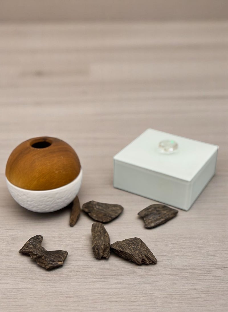 Enhanced Blue Oud - 1 Ounce (28g) - with Burner and Incense Box - Image 5