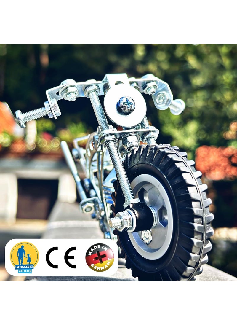 eitech - Eitech Motorcycle Educational STEM Toy Intro to Engineering and STEAM Learning Build and Play Steel Construction Set with 150 Pieces - Image 1