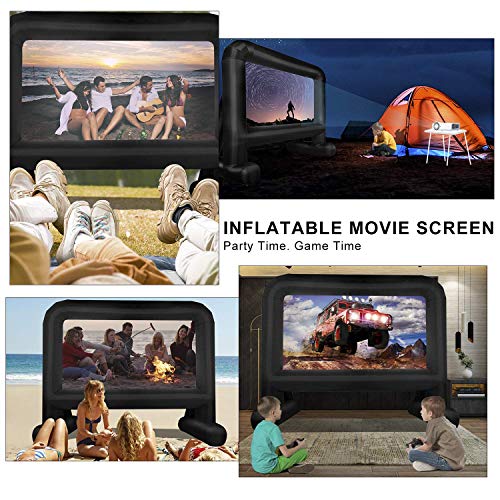 OUTTOY 14 FT Inflatable Movie Screen Blow up Mega Movie Projection Outdoor Screen, Anti-Crease - Image 3