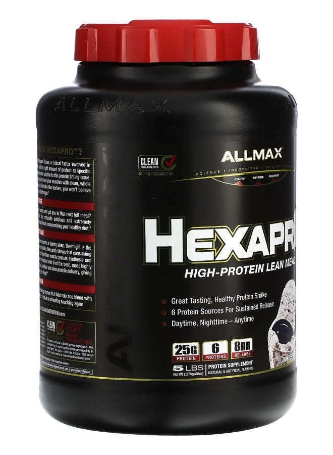 Allmax Hexapro™ High-Protein Lean Meal Cookies & Cream 5 lbs (2.27 kg) - Image 2