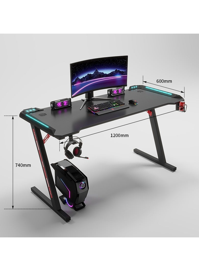 لحظة مرح طاولة كمبيوتر للألعاب 120×60سم مع اضاءة RGB - Image 4
