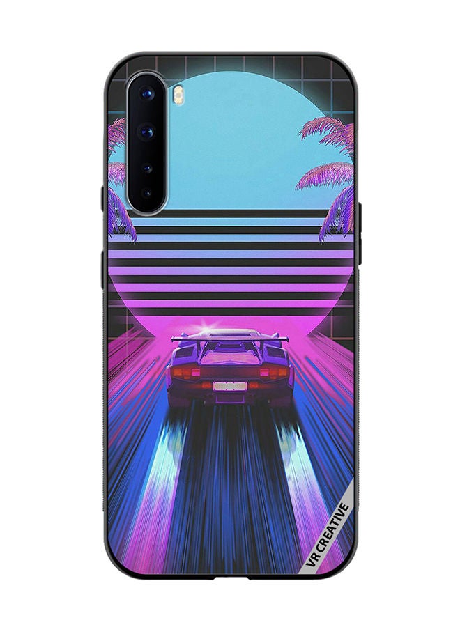 VR CREATIVE Protective Case Cover For OnePlus Nord Retro Synthwave Ps4 Design Multicolour - Image 1