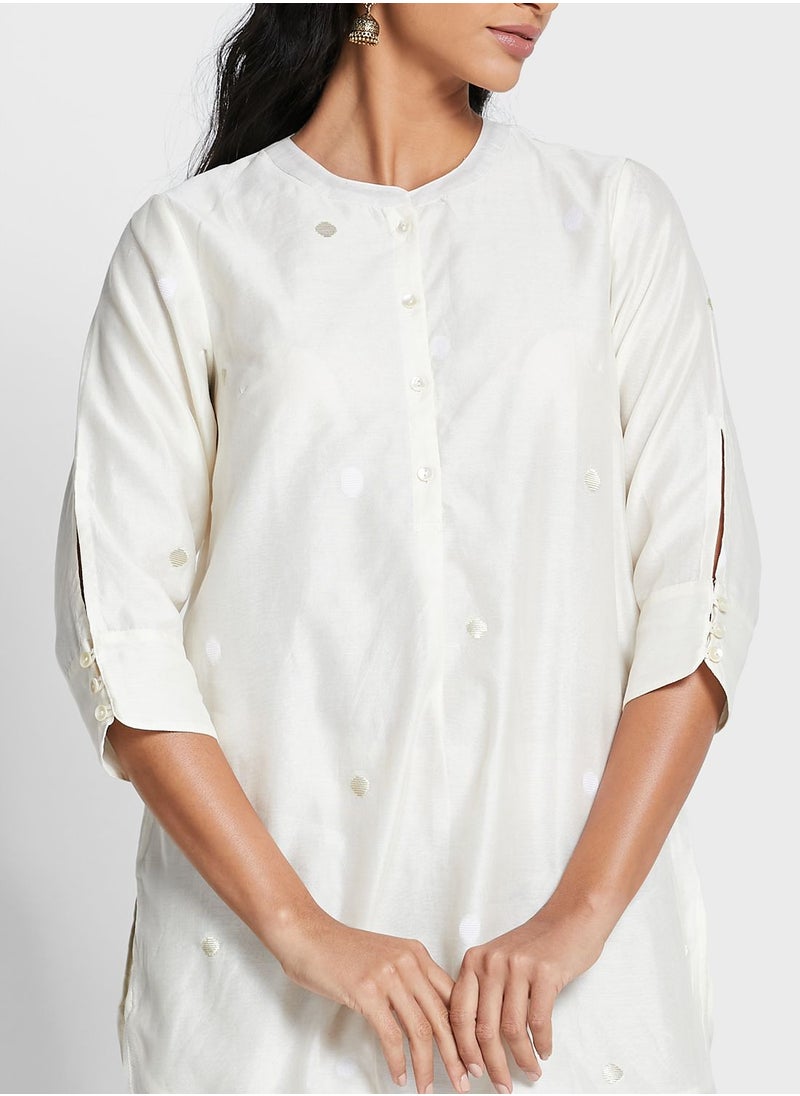Fabindia - Silk Embroidered Top - Image 1
