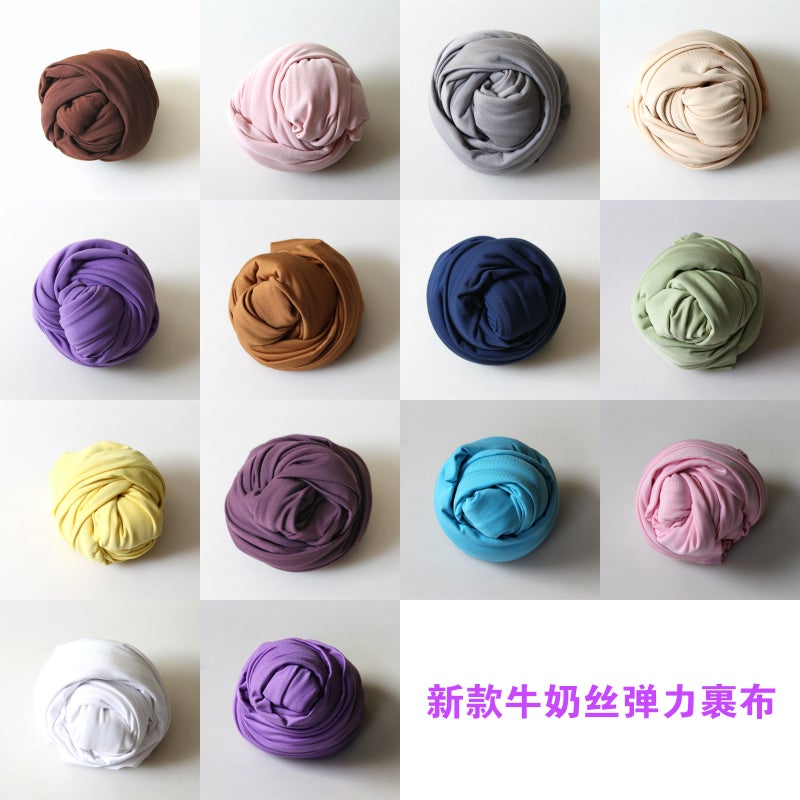 40 * 160cm/ 15.7 * 63in Comfortable Newborn Photography Wrap Soft Decor Wrap Blanket for Baby Photo Props Newborn Photo Outfits - Image 5