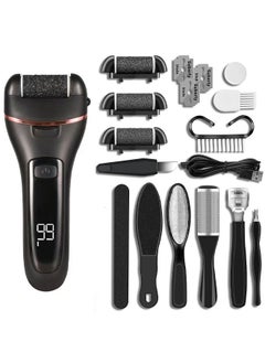 Super ZYouth Electric Callus Remover for Feet Rechargeable Grinding Pedicure Tools Foot Care Callus Remover Kit with 3 Roller Heads for Removing Cracked and Dead Skin  - Image 1