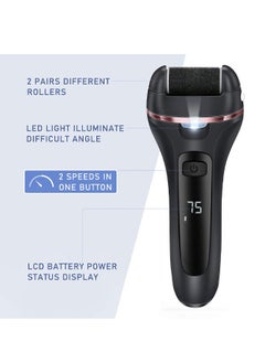 Super ZYouth Electric Callus Remover for Feet Rechargeable Grinding Pedicure Tools Foot Care Callus Remover Kit with 3 Roller Heads for Removing Cracked and Dead Skin  - Image 2
