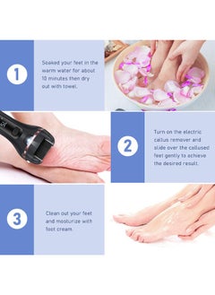 Super ZYouth Electric Callus Remover for Feet Rechargeable Grinding Pedicure Tools Foot Care Callus Remover Kit with 3 Roller Heads for Removing Cracked and Dead Skin  - Image 5