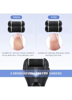 Super ZYouth Electric Callus Remover for Feet Rechargeable Grinding Pedicure Tools Foot Care Callus Remover Kit with 3 Roller Heads for Removing Cracked and Dead Skin  - Image 4