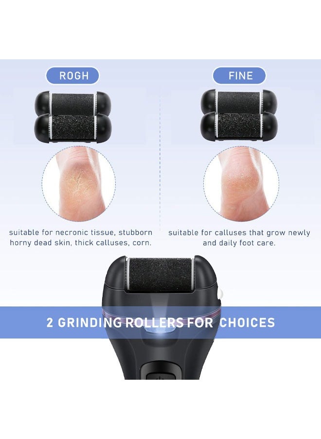 Super ZYouth Electric Callus Remover for Feet Rechargeable Grinding Pedicure Tools Foot Care Callus Remover Kit with 3 Roller Heads for Removing Cracked and Dead Skin  - Image 4