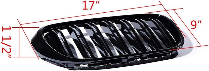 Astra Depot شبكة مصد أمامي من طراز M من أسترا ديبوت لسيارات BMW G11 G12 7 Series 2016-2018 - أسود لامع - Image 2