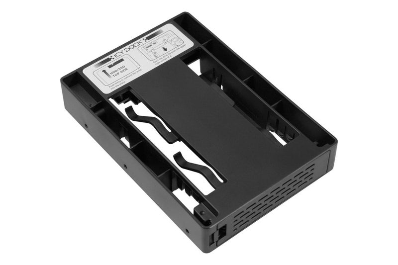 ICY DOCK 2.5 inch SATA SSD HDD to 3.5" SATA HDD Drive Bay Converter Mounting Bracket Kit Adapter - EZConvert MB882SP-1S-3B - Image 1