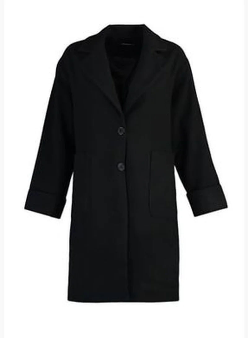 trendyol One Button Beige Coat