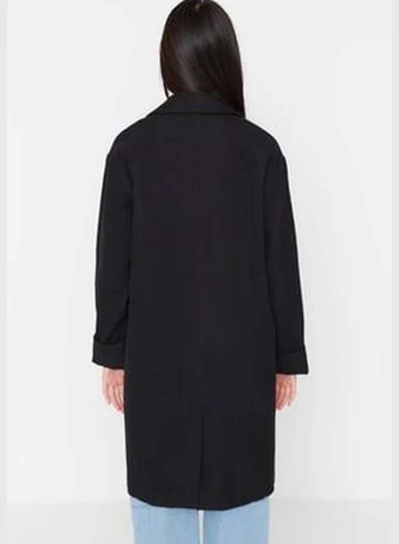 trendyol One Button Beige Coat