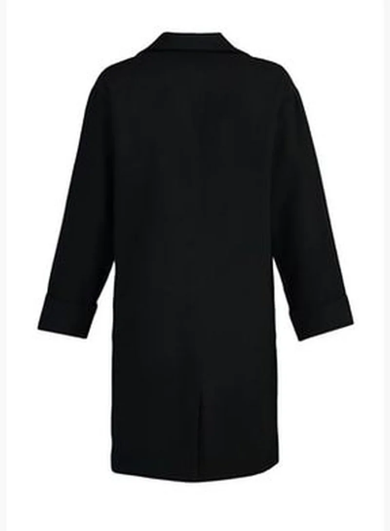 trendyol One Button Beige Coat