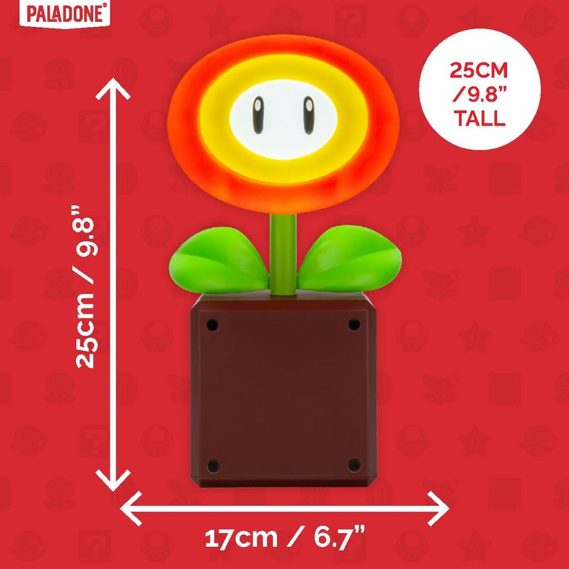 Paladone مصباح LED من بالادون سوبر ماريو فليفلاور، مصباح مكتب مرخص رسميًا من نينتندو للاعبين، هدية ديكور منزلي تعمل بالطاقة USB - Image 4