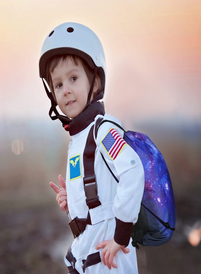 Lothee 30 Pcs Galaxy Party Favor Bags Space Drawstring Bags Starry Night Sky Backpack Galaxy Treat Candy Birthday Party Supplies for Kids Gifts - Image 2
