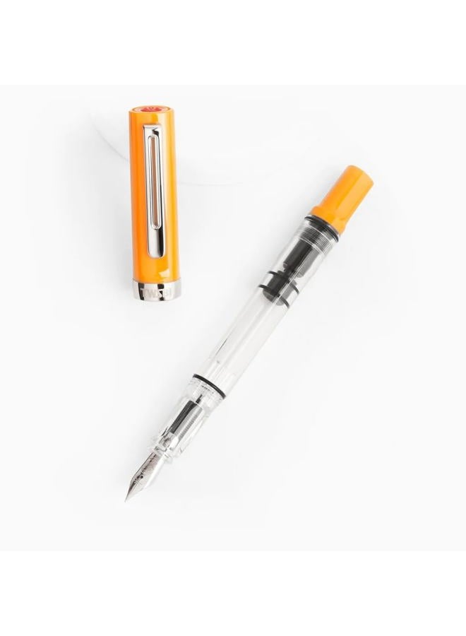 Twsbi TWC10032 Fountain Pen, Eco T, Saffron CT Inhalation, Fine Point F - Image 3