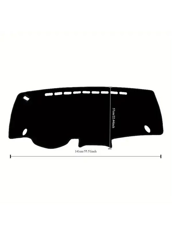 غطاء لوحة قيادة سيارة أسود بعجلة قيادة يسارية لهوندا جاز GE6 GE7 GE8 GE9 2008-2013 - Image 3