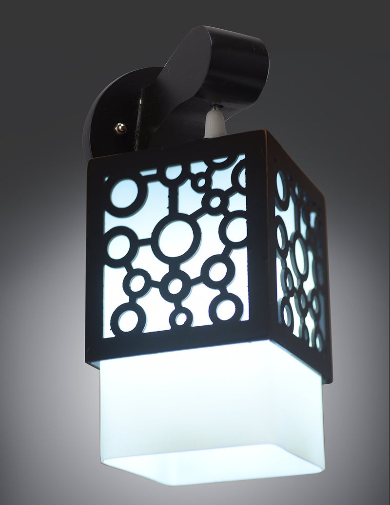 WHITERAY Square Wall Lamp, (Brown) - Image 4