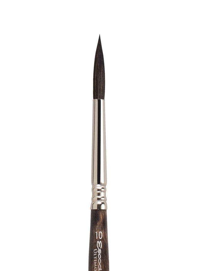 Escoda Ultimo Series 1526 Artist Watercolor and Acrylic Paint Brush, Synthetic Squirrel, Travel Round, Size 10 - Image 2