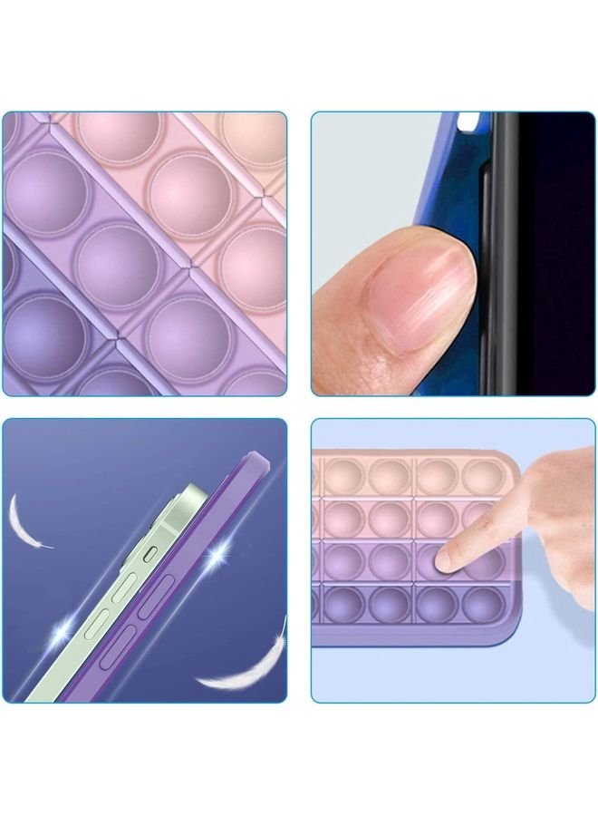 XiuWoo Protective Case Cover for Apple iPhone 12 / Pro Max Pink/Blue - Image 2