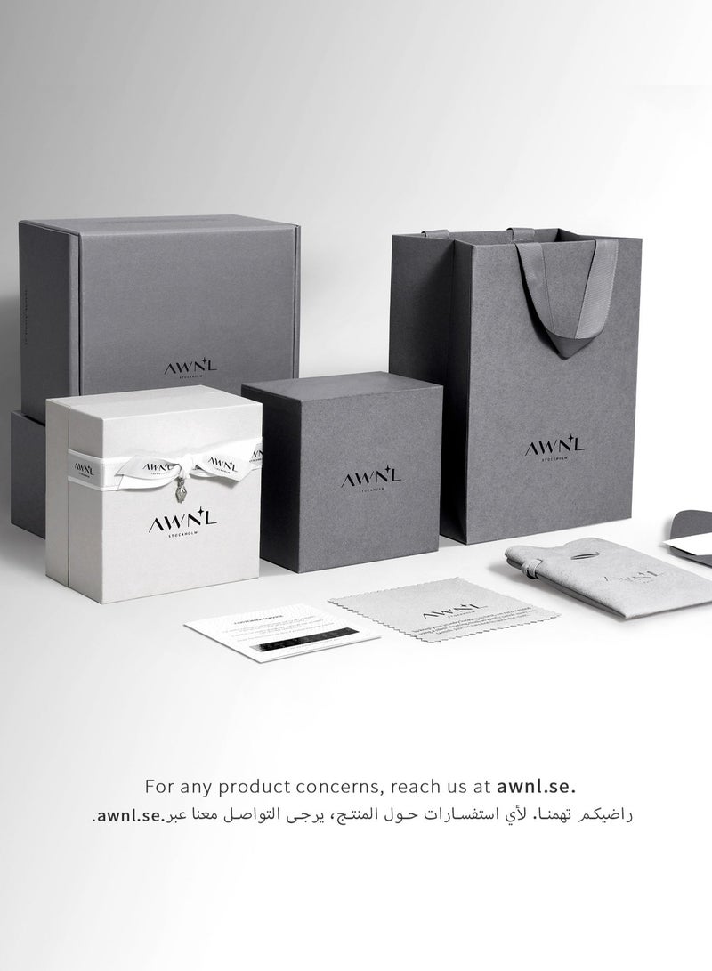 AWNL Cluster Drop Earrings for Women, S925 Sterling Silver with 18K White Gold Plated Gift for Wife Girlfriend - Image 5