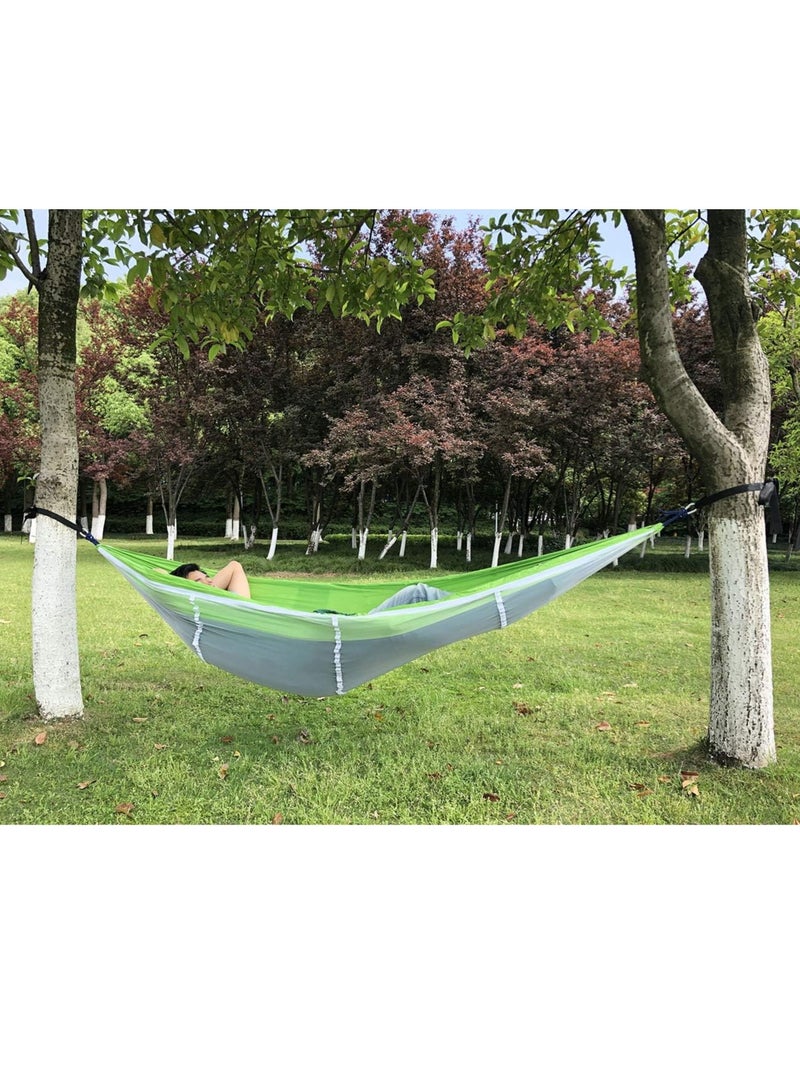 Generic Double Camp Hammock with Mosquito Net, Ultra Light Parachute Fabric Hammock for Camping, Backpacking, Hiking  - Image 3