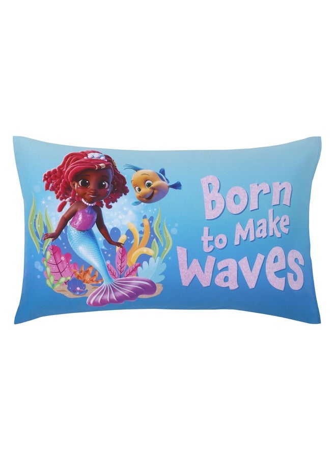 NoJo Disney Junior Ariel Pink and Aqua Friends are A Treasure 4 Piece Toddler Bed Set - Image 5