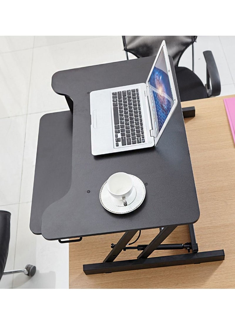 Yolu - Height Adjustable Home Office Standing Desk Sit to Stand Desktop Workstation - Image 1