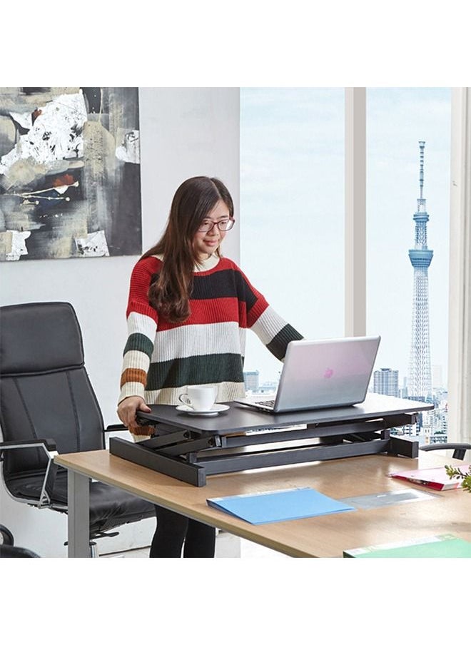 Yolu - Height Adjustable Home Office Standing Desk Sit to Stand Desktop Workstation - Image 1