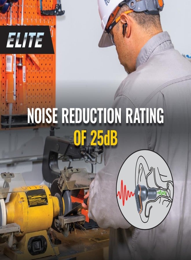 Klein Tools AESEB2 Elite Bluetooth Jobsite Earbuds, True Wireless Earplugs, 25dB NRR Hearing Protection, 24-Hour Playtime, Digital LED Display - Image 2