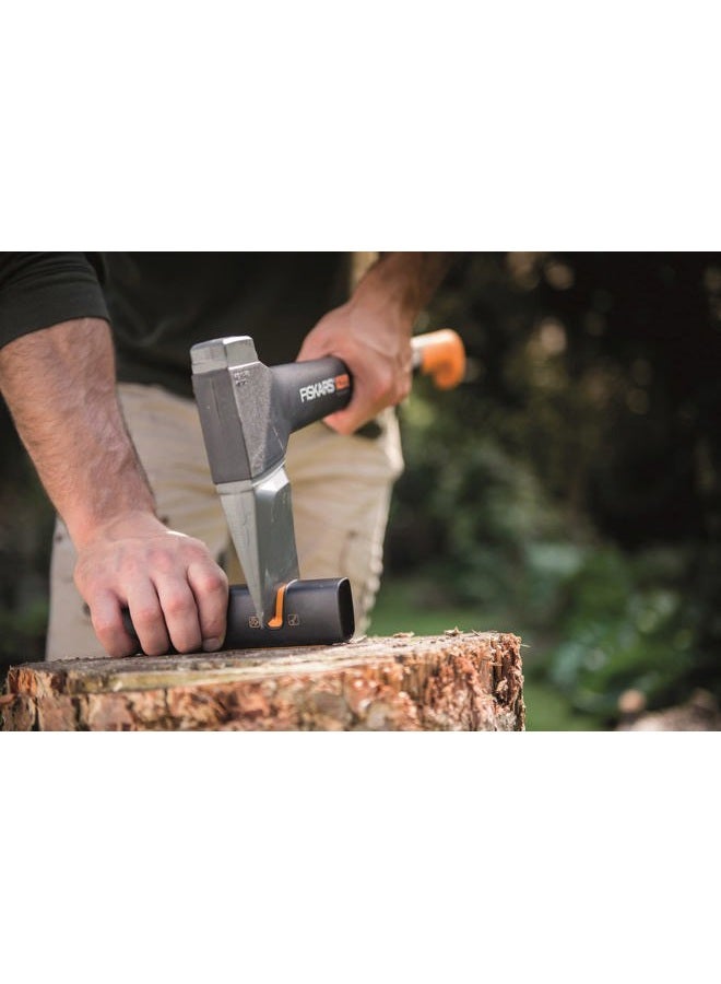 Fiskars XSharp Axe and Knife Sharpener, Ceramic sharpening stone/Fiberglass reinforced plastic case, Black/Orange, 1000601, One Size - Image 4